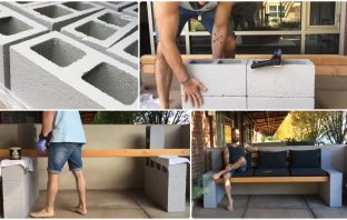 Make An Awesome Cinder Block Bench In Just A Couple Of Hours