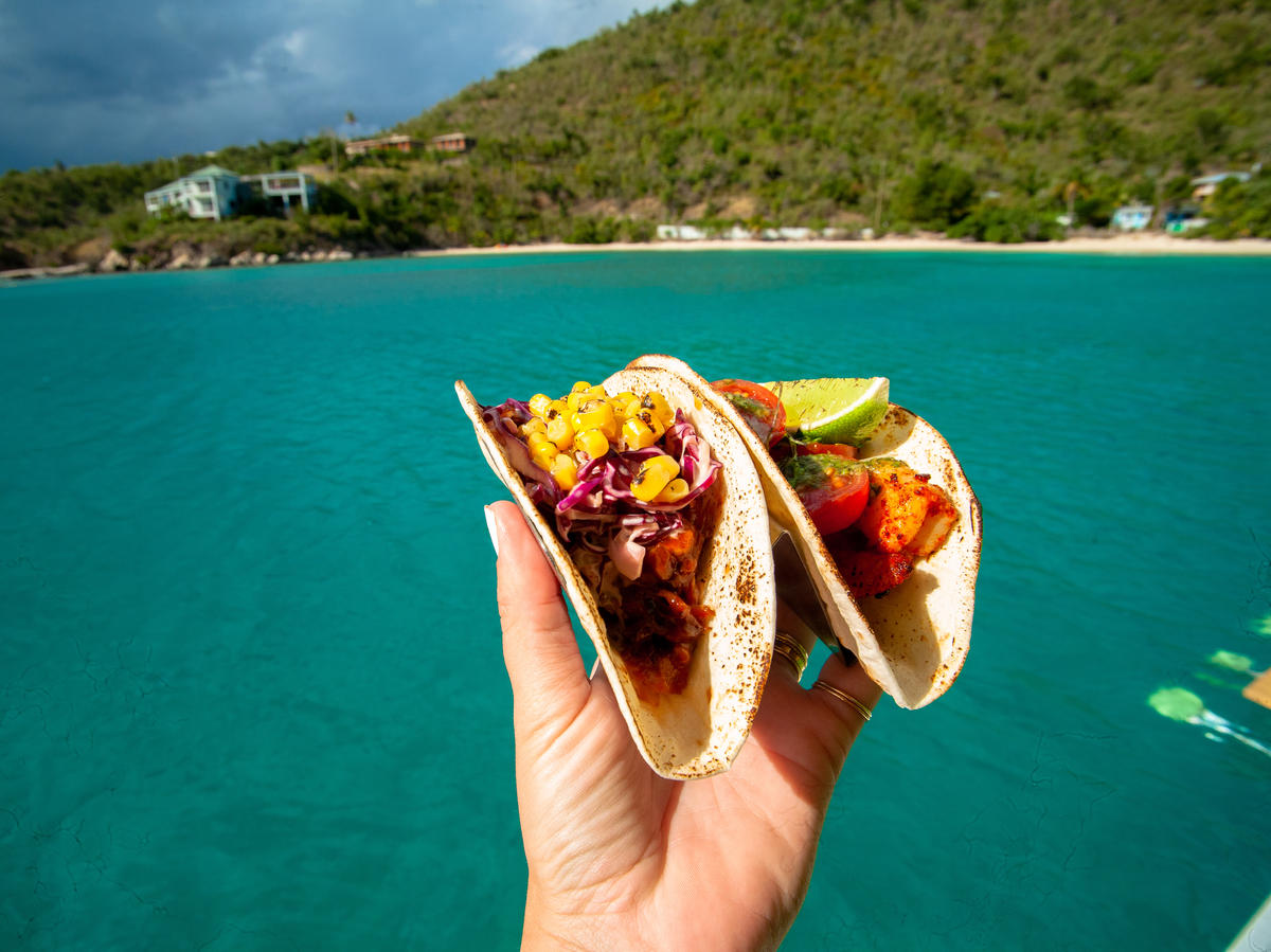 Visit the Floating Taco Bar in the Caribbean