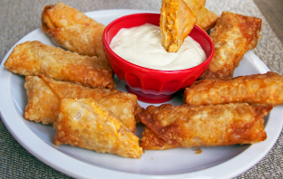 Add A Twist To Classic Eggrolls With This Buffalo Chicken Recipe