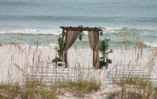 Stranger Saves Beach Wedding Ruined By Rain