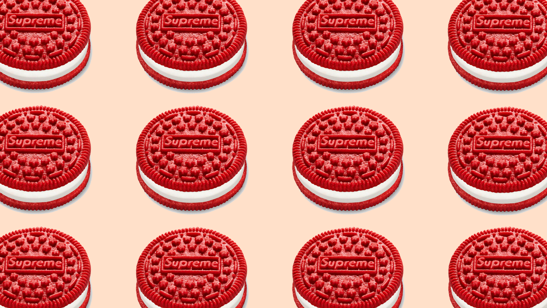 Oreo and Supreme Partner For Red Oreo Cookie
