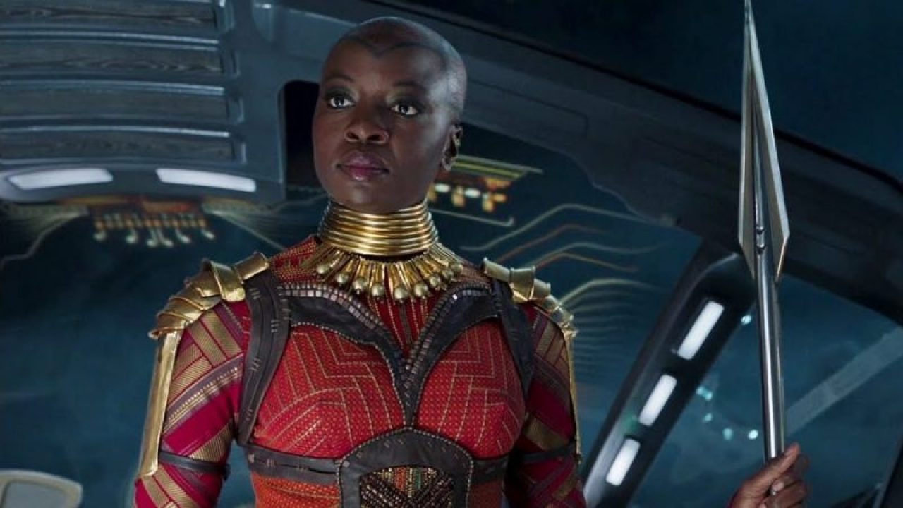 okoye red dress black panther