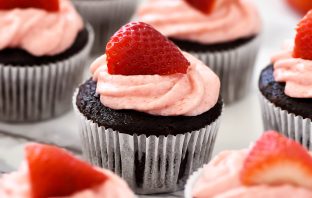 Monster Strawberry Cupcakes Recipe