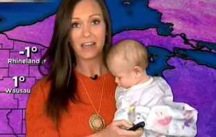 Meteorologist Brings Her Baby On-Air For The Forecast