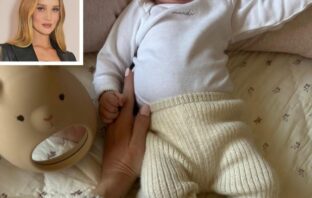 Rosie Huntington-Whiteley Shares Her Newborn Daughters Photos